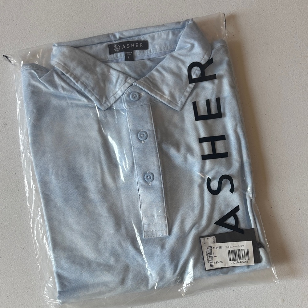 Asher Men's Sky Blue Polo Shirt